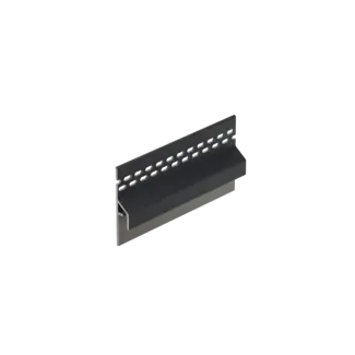 Keralit Trim / kraal ventilerend aansluitprofiel 10 mm - Zwartgrijs