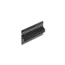 Keralit Trim / kraal ventilerend aansluitprofiel 10 mm - Zwartgrijs (1 x 600 cm)