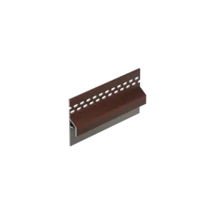 Keralit Trim / kraal ventilerend aansluitprofiel 10 mm - Mahonie (1 x 600 cm)