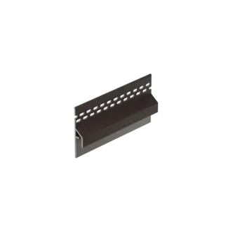Keralit Trim / kraal ventilerend aansluitprofiel 10 mm - Donkerbruin