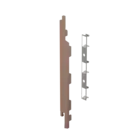 Keralit Eindkap voor 2815 links (5 stuks) - Bruingrijs
