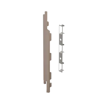 Keralit Eindkap voor 2815 links (5 stuks) - Taupe eiken