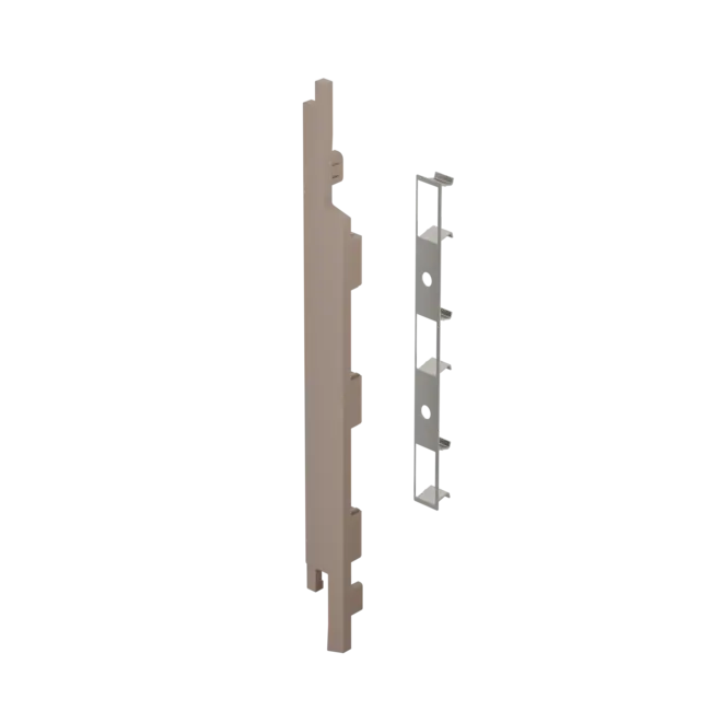Keralit Eindkap voor 2815 links (5 stuks) - Taupe eiken (per stuk)
