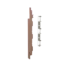 Keralit Eindkap voor 2815 rechts (5 stuks) - Bruingrijs (per stuk)
