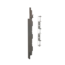 Keralit Eindkap voor 2815 rechts (5 stuks) - Kwartsgrijs (per stuk)