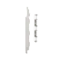 Keralit Eindkap voor 2815 rechts (5 stuks) - Snowwhite (per stuk)