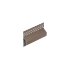 Keralit Trim / kraal ventilerend aansluitprofiel 17 mm – Bruingrijs