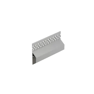Keralit Trim / kraal ventilerend aansluitprofiel 17 mm - Grijs