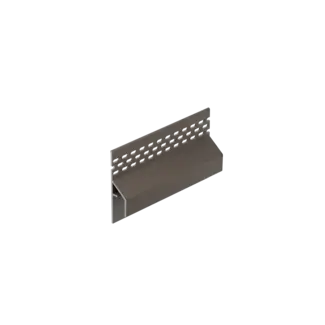 Keralit Trim / kraal ventilerend aansluitprofiel 17 mm - Kwartsgrijs