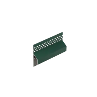 Keralit Trim / kraal ventilerend aansluitprofiel 17 mm - Mosgroen