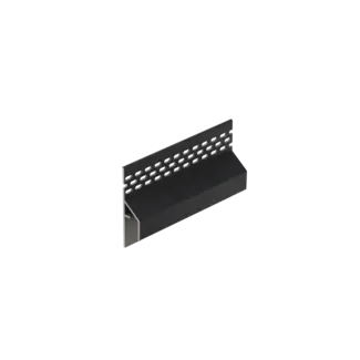 Keralit Trim / kraal ventilerend aansluitprofiel 17 mm - Zwart