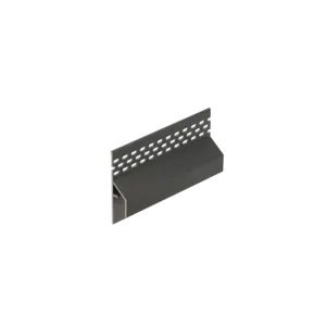 Keralit Trim / kraal ventilerend aansluitprofiel 17 mm - Basaltgrijs (1 x 600 cm)