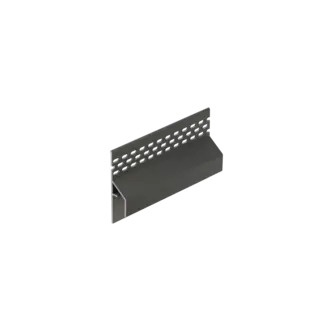 Keralit Trim / kraal ventilerend aansluitprofiel 17 mm - Basaltgrijs