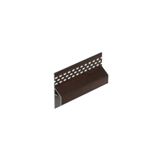 Keralit Trim / kraal ventilerend aansluitprofiel 17 mm - Donker eiken
