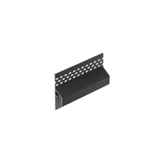 Keralit Trim / kraal ventilerend aansluitprofiel 17 mm - Zwart eiken