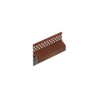 Keralit Trim / kraal ventilerend aansluitprofiel 17 mm - Golden oak