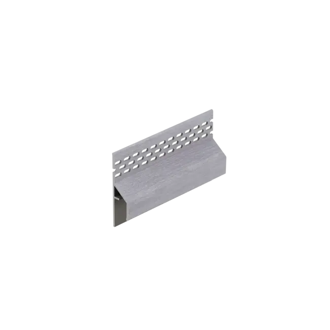 Keralit Trim / kraal ventilerend aansluitprofiel 17 mm - Wit eiken (1 x 600 cm)