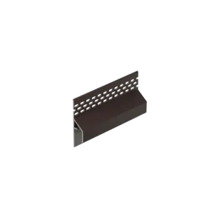 Keralit Trim / kraal ventilerend aansluitprofiel 17 mm - Donkerbruin (1 x 600 cm)