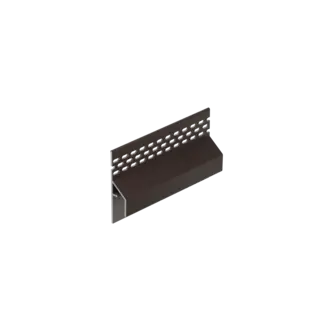 Keralit Trim / kraal ventilerend aansluitprofiel 17 mm - Donkerbruin