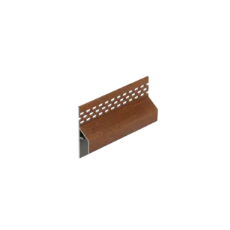 Keralit Trim / kraal ventilerend aansluitprofiel 17 mm - Bruin redceder