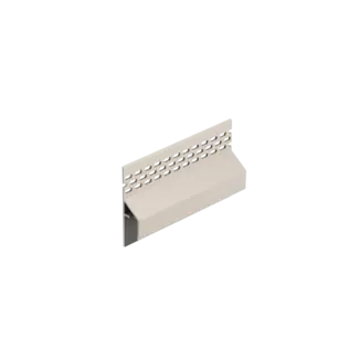 Keralit Trim / kraal ventilerend aansluitprofiel 17 mm - Crème