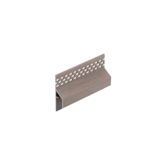 Keralit Trim / kraal ventilerend aansluitprofiel 17 mm - Vergrijsd ceder