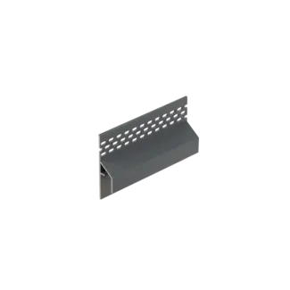 Keralit Trim / kraal ventilerend aansluitprofiel 17 mm - Dustgrey