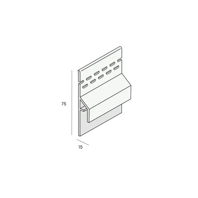 Keralit Trim / kraal ventilerend aansluitprofiel 10 mm - Monumentengroen (1 x 600 cm)