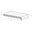 Novaboard Stone Vensterbank 25 cm - Leisteen donkergrijs
