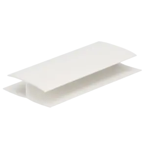 Heering H-verbindingprofiel 10 mm - Verkeerswit (1 x 600 cm)