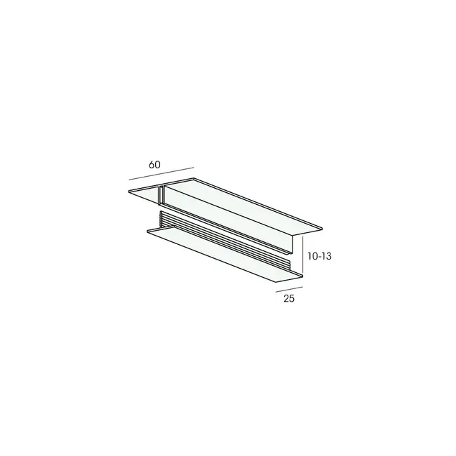 Heering Verbindingprofiel 2-delig 10 mm - Verkeerswit
