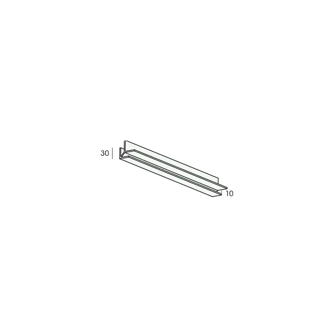 Heering Uitwendig hoekverbindingprofiel 10 mm - Verkeerswit (1 x 600 cm)