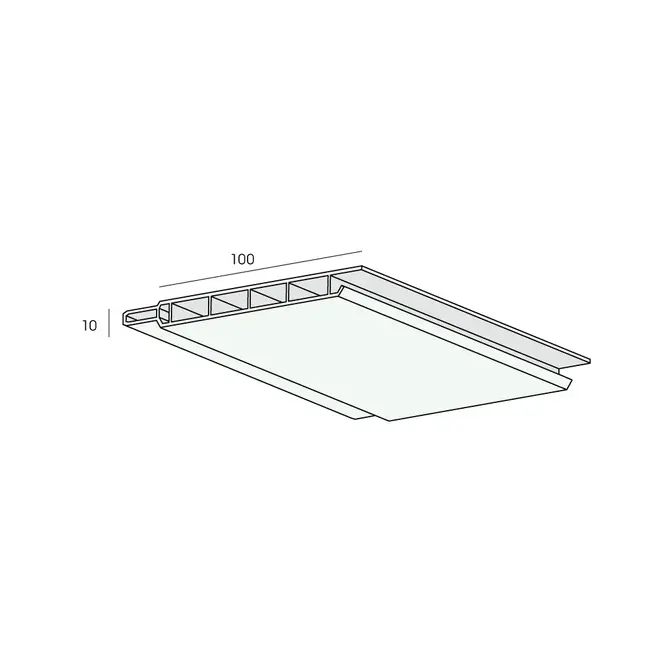 Heering Sponningschroot 100 x 10 mm Ð Verkeerswit