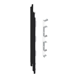 Keralit Eindkappen 2819 links incl. connector (5 stuks) - Grafietzwart (per stuk)