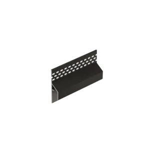 Keralit Trim / kraal ventilerend aansluitprofiel 17 mm - Grafietzwart (1 x 600 cm)