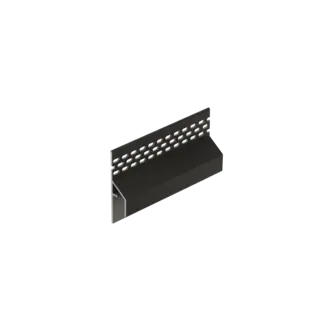 Keralit Trim / kraal ventilerend aansluitprofiel 17 mm - Grafietzwart