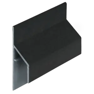 Keralit Trim / kraal aansluitprofiel 17 mm - Grafietzwart (1 x 600 cm)