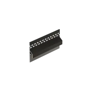 Keralit Trim / kraal ventilerend aansluitprofiel 10 mm - Grafietzwart (1 x 600 cm)