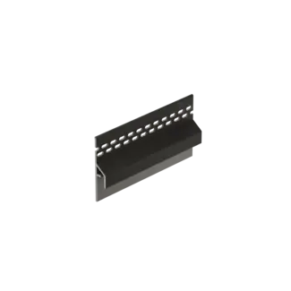 Keralit Trim / kraal ventilerend aansluitprofiel 10 mm - Grafietzwart