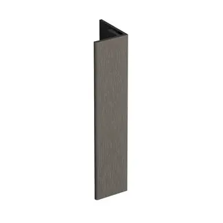 Keralit Verlengd eindprofiel 17x44 mm - Bruingrijs
