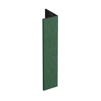 Keralit Verlengd eindprofiel 17x44 mm - Mosgroen