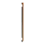 Keralit Eindkap dakrand 350 mm - Golden oak (per 2 stuk)