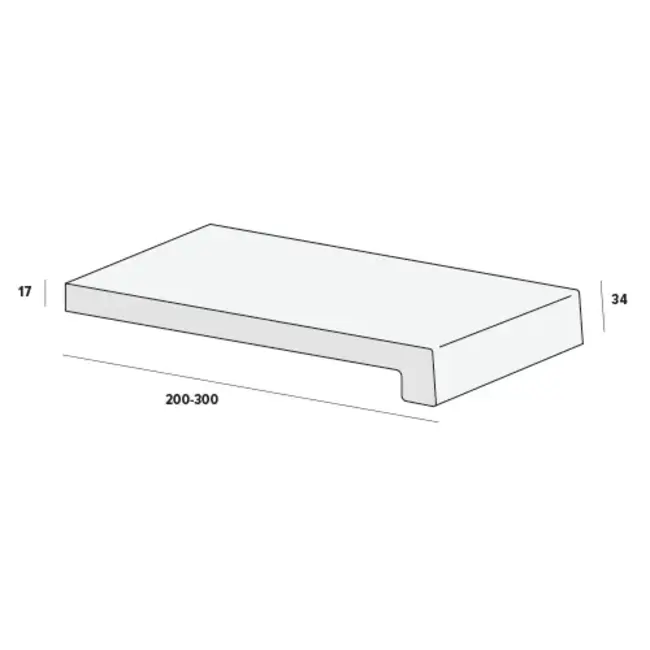 Werzalit Vensterbank 20 cm - Crème