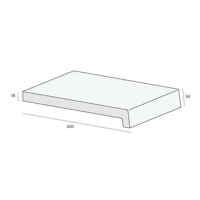 Prodec Vensterbank 30 cm – Crème (1 x 488 cm)