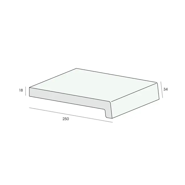 Prodec Vensterbank 25 cm - Crème (1 x 488 cm)