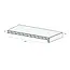 Lignodur Stone Vensterbank 30 cm - Beton lichtgrijs