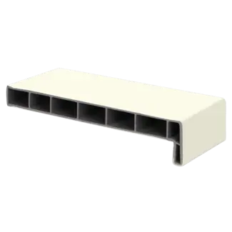 Lignodur Vensterbank 20 cm, voorzijde 45 mm - Wit