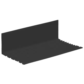 Heering Hoekprofiel geperforeerd 60 x 30 x 2 mm - Zwart (1 x 300 cm)