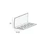 Heering Hoekprofiel geperforeerd 60 x 30 x 2 mm - Zwart (1 x 300 cm)