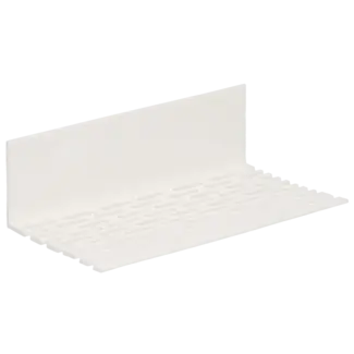 Heering Hoekprofiel geperforeerd 60 x 30 x 2 mm - Wit (1 x 300 cm)
